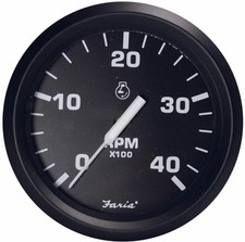 Faria Beede F32803 Euro Diesel Tachometer Gauge 0-4000 RPM TD9671D Size 4 picture