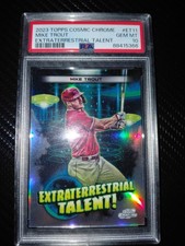 Topps Cosmic Chrome 2023 Mike Trout Extraterrestrial Talent #ET-11 PSA Angels picture