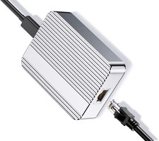 Ethernet Adapter - USB4 to 10Gb - Thunderbolt 3/4/5 - Video Editing Mac/Windows picture