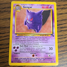 Wizards of the Coast Gengar 20/62 Fossil  Rare English 1999 80 HP Stage 2 picture
