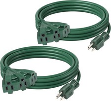 BN-LINK 10/15/25Ft Outdoor Extension Cord with 3 Outlets, 16/3 SJTW, ETL Listed picture
