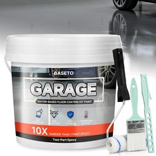 Garage Floor Epoxy Kit 2KG High Gloss Concrete Coating Paint Professional DIY picture