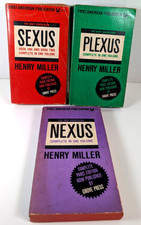 Henry Miller's Rosy Crucifixion Trilogy Sexus Plexus Nexus Grove Press 1965 PB picture