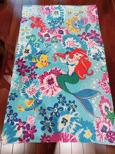 NWOT Vera Bradley Disney The Little Mermaid Ariel Floral Plush Throw Blanket SOF picture