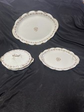 Antique Limoges THEODORE HAVILLAND 2 Platters,1 vegetable bowl. Schleiger 350E  picture