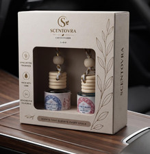 Scentovra Car Diffuser Set, 2 x 8ML Fragrance Bottles, Fresh Scents (16ML Total) picture