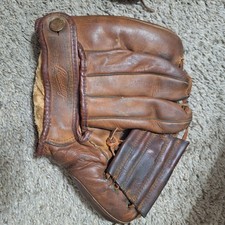 Vintage 1950s Rawlings Leather Baseball Glove 3 Finger Mitt HOF Stan Musial PML picture