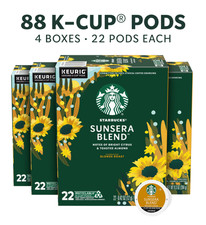 Starbucks Sunsera Blend K-Cup Coffee Pods 88ct Light Roast Blonde (4-22ct boxes) picture