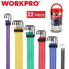WORKPRO 22PCS Heavy Duty Bungee Cords w/Hook 10