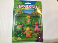 Love Dino Collectible Figures Barney Dinosaur 1993 Soma factory (case of 24 sets picture