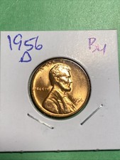1956-D Lincoln Cent BU From Original Roll  picture