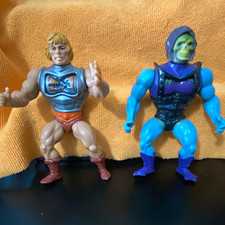 Mattel Masters of the Universe He-Man & Skeletor Vintage Lot of 2 Figures picture