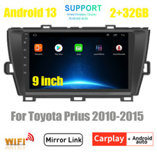4+64GB 9inch Carplay For Toyota Prius 2010-2015 Android 13 Stereo Radio GPS Navi picture