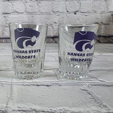 Vintage Kansas State Wildcats KSU Shot Glass Big 8 VIII 12 XII picture