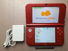 BOTTOM IPS New Nintendo 3DS XL Metallic Red Charger + 32GB SD Card | Region Free picture