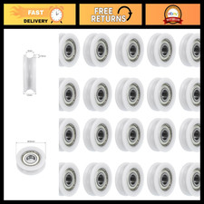 20pcs U608ZZ Nylon Pulley U-Groove Ball Bearings 8x30x10mm Chrome Steel Wheels picture