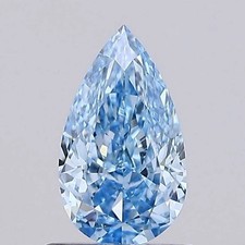 4.70 CT Natural Blue Diamond Pear Cut 10x14 MM VVS1 D Grade IDGL Certified A1 picture