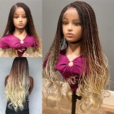 Braided wig:THREE TONE TWIST WIG. 26”long. Made on a full lace wig. picture