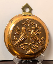 Vintage Original Copper Round Bird Chocolate/Candy Mold 6in Hanging Loop MPN 604 picture