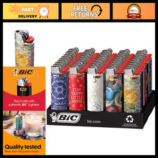 Assorted Unique Pocket Lighters - Bohemian Collection, 50 Count Tray, Special Ed picture