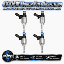 4X OEM Bosch Fuel Injectors 06J906036H 2.0T TSI VW Audi Golf A3 A4 Jetta picture