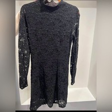 Bardot Black Lace Long Sleeve Dress picture