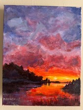 Burn Lake Sunset picture