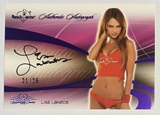 2008 Bench Warmer Signature Series Auto Purple Foil Lisa Lakatos #21/25 picture