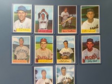 1954 Bowman Baseball 10 Card Lot Ex - NM picture