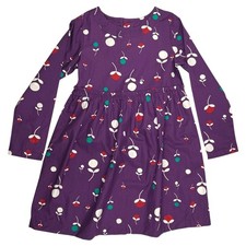 Hanna Andersson Girls Organic Cotton Skater Dress Size 10 Plum Floral Easter NWT picture