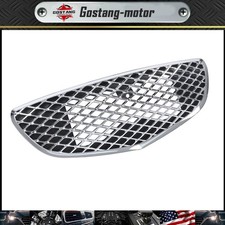 Elegant Black Chrome Front Grill W/ Camera Hole Fit For GENESIS GV70 2022-2023 picture
