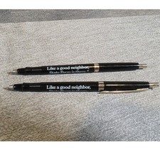 VTG State Farm Ballpoint Pens Like a Good Neighbor State Farm engraved on clip picture