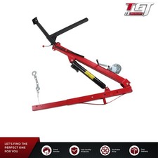 500 LBS Truck Hydraulic Dock Engine Hoist Crane Hitch 2' Trailer Hitch Red picture