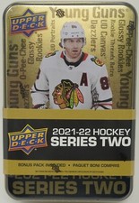 2021-22 Upper Deck Series 2 Hockey Factory Sealed Tin picture