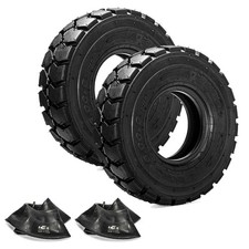 2X forklift tires 6.00-9 with Tube and Flap 6.00X9 Tires 10 PLY 600/9 picture