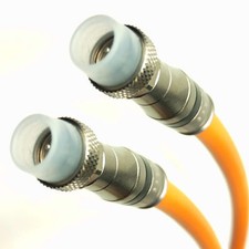 Orange RG11 Direct Burial Coax Cable Underground 3GHz with Weather Boot Fittings picture