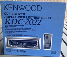 Vintage Kenwood KDC-2022 KDC Series Car CD Receiver 50W, Remote, Removable Face picture
