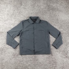 Lululemon City Excursion Jacket Mens Small Softshell Snap Windbreaker Lined picture