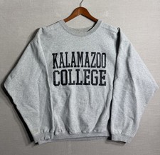 Vintage Kalamazoo College Sweatshirt Heavyweight XL The Cotton Exchange Grey picture