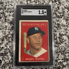 Rare 1961 Topps - Most Valuable Players Mickey Mantle #475 picture
