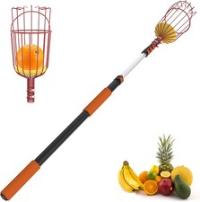SISIUPASSIE 26FT Reach Fruit Picker, Apple Picker Pole with Basket - 20FT picture