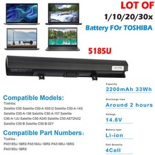 ✅LOT 30x Battery For Toshiba PA5185U-1BRS PA5184U-1BRS PA5186U-1BRS PA5195U-1BRS picture