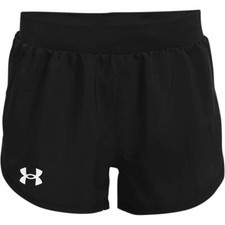 Under Armour girls Fly By Shorts , Color Black /White , Size Youth Small picture