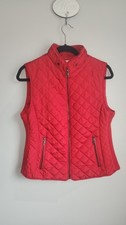Westport 1962 Ladies Quilted Puffer Vest Red Size Mediunm Stand Up Collar picture