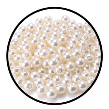 Plastic White Imitation Pearl Beads 3/4/5/6/8/10/12/14/16/18/20mm ABS DIY Jewelr picture