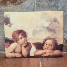 Vintage Unframed Cherubini Little Angels Sistine Madonna Raphael Art Print picture