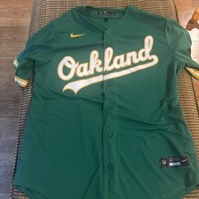 Nike Oakland A's Alternate Green Jersey Size LG picture