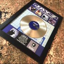 BIG JAY-Z ( The Blueprint ) Platinum Music Award Vinyl LP Record CD picture