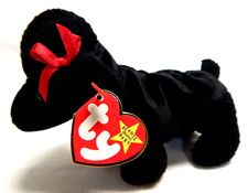Rare Vtg Retired Ty Beanie Babies Mint Tag Errors PE GiGi the Dog Poodle picture