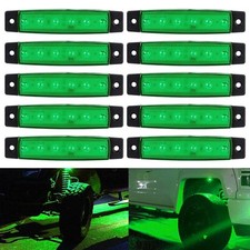 10x LED Green Lights Rock 10 Pods Lights Off Road Truck Car ATV Under Body EAW picture